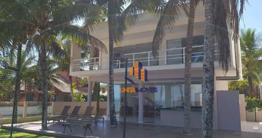 Linda casa em condomínio, Pé na areia -  com 4 suítes à venda, 324 m² por R$ 6.500.000 - Santa Cruz - Ubatuba/SP