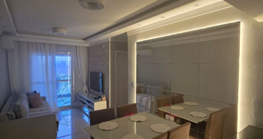 APARTAMENTO MOBILIADO DE 2 DORMITORIOS COM AREA DE LAZER  VILA MATHIAS/SANTOS