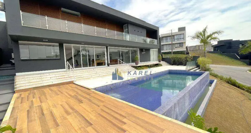 Sobrado para venda ou locação com 4 suítes, terreno de 983m², piscina, quintal gramado, área gourmet no condomínio vale das aguas em bragança pta!