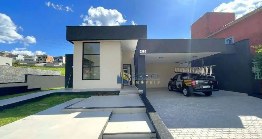 CASA TÉRREA NOVA à VENDA com 3 Suítes, Quintal Gramado com Piscina e Área Gourmet, em CONDOMÍNIO FECHADO TERRAS DE SANTA CRUZ em BRAGANÇA PAULISTA