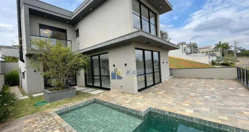 Sobrado para venda com 4 suítes, varanda, piscina, quintal gramado em condomínio fechado tipo clube vale das águas em bragança paulista / sp.