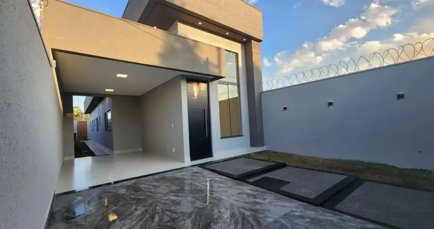 Casa Moderna com Acabamento de Alto Padrão no Jardim Buriti Sereno
