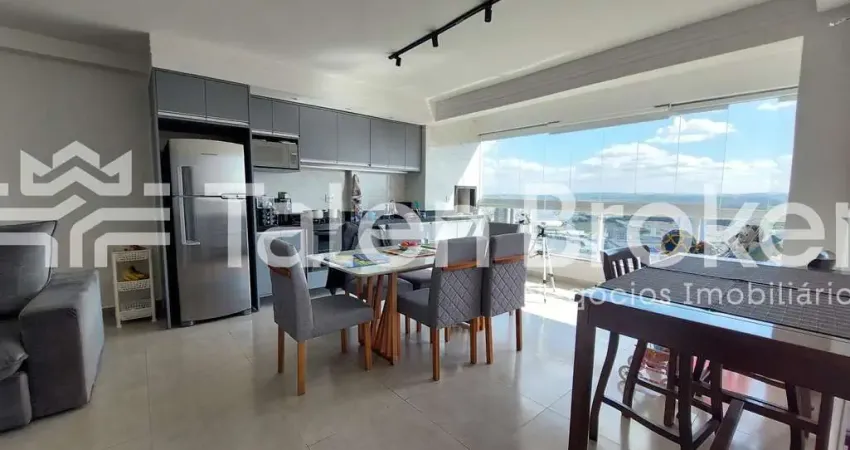 Lindo AP à venda no Verano Home Resort em Jacareí. 70m  com sala estendida e ambientes integrados