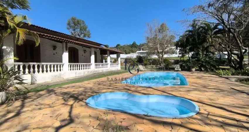 Chácara com 5 dormitórios para alugar, 8600 m² por r$ 7.000,00/mês - condomínio chácaras cataguá - taubaté/sp