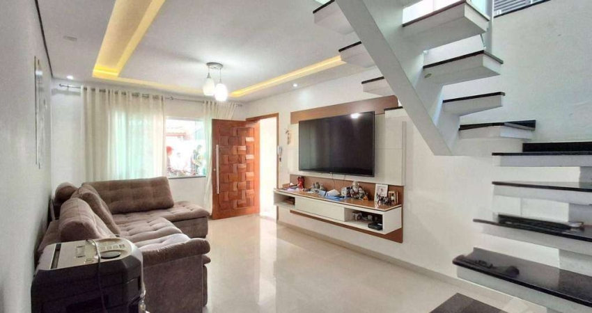Sobrado com 3 dormitórios à venda, 163 m² por R$ 750.000,00 - Jardim Pedroso - Mauá/SP