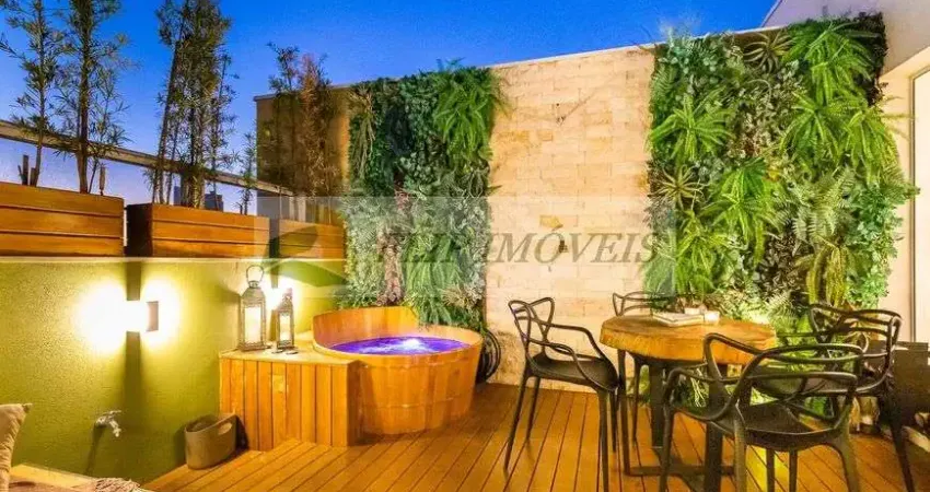 Cobertura duplex mobilhad para venda com 108 metros quadrados com 1 quarto em cambuí - campinas - sp