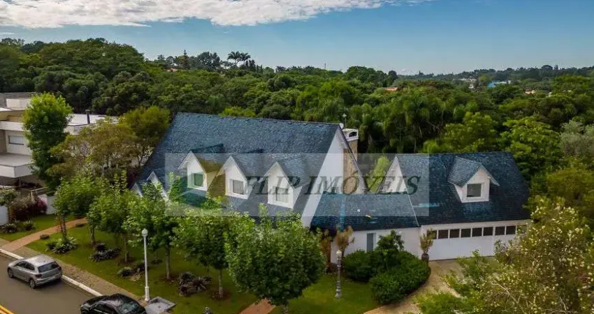 Casa estilo americano em condomínio altíssimo padrão com 438 m² com 3 suítes em valinhos - sp