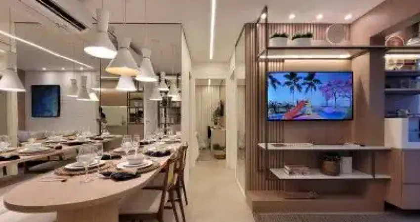 Apartamento 2 dormitórios  com sacada- São Vicente - Lazer Completo