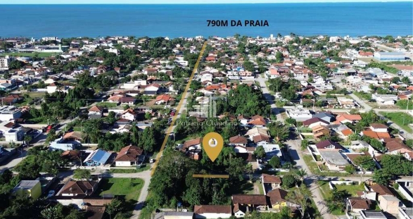 Excelente Terreno Com 464m² (16x29), Á 790 Metros Da Praia!