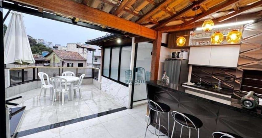 Cobertura, MOBILIADA, com 2 Suítes e Terraço Gourmet