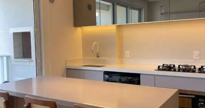 Apartamento mobiliado no edifício brava hill na praia brava em itajaí com 64m² privativos