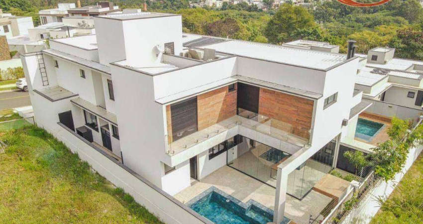 Sobrado em condómino fechado com 4 dormitórios à venda, 358 m² por R$ 4.500.000 - Residencial Duas Marias - Indaiatuba/SP