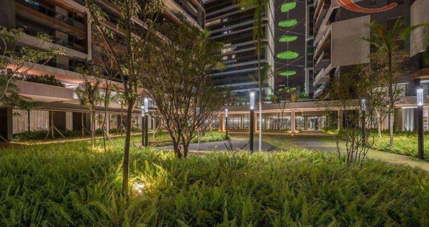 Apartamento com 1 dormitório para alugar, 45 m² por R$ 5.300/mês - Brooklin Paulista - São Paulo/SP