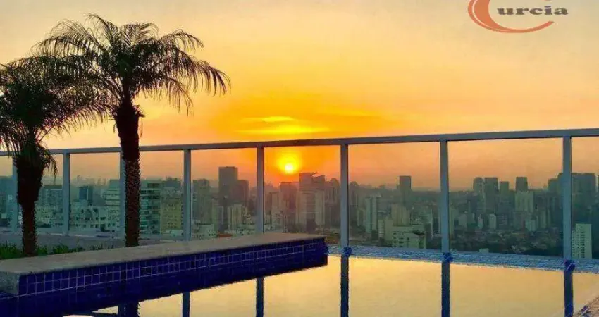 Apartamento com 1 dormitório para alugar, 33 m² por r$ 4.050,00/mês - campo belo - são paulo/sp