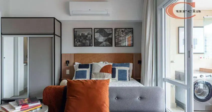 Studio com 1 dormitório à venda, 42 m² por r$ 610.000,00 - campo belo - são paulo/sp