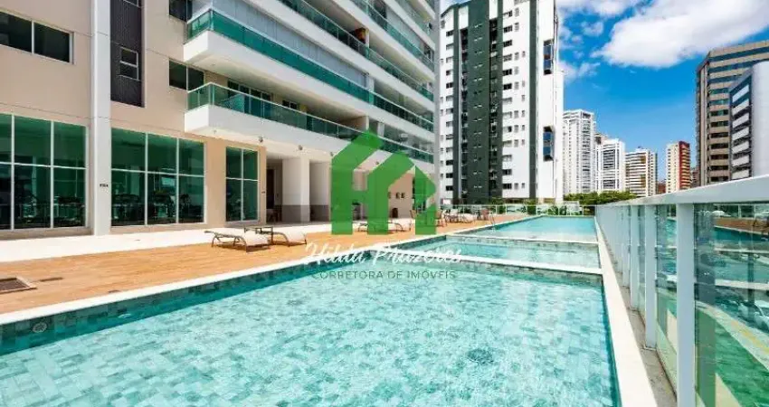 Apartamento de luxo à venda em salvador-ba, bairro aquarius: 3 suítes, sala em dois ambientes, 2 vagas, 126m², dependência completa.