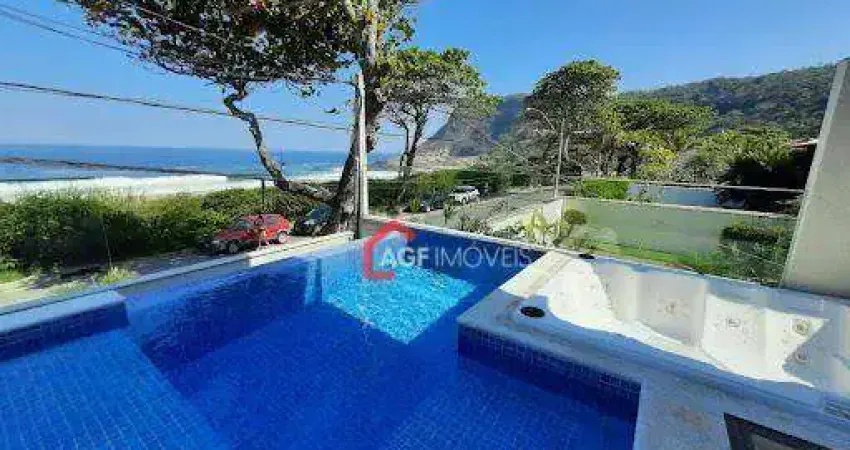 Casa frente mar com 05 suítes à venda por r$ 13.900.000 - itacoatiara - niterói/rj