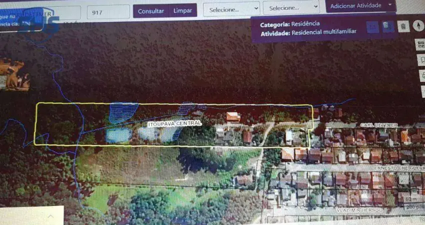 Terreno à venda na Rua Ernesto Che Guevara, 1941, Itoupava Central, Blumenau