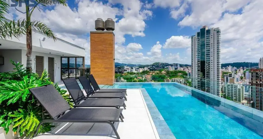 Apartamento com 1 dormitório e 1 vaga para alugar, 35 m² por r$ 3.410/mês - victor konder - blumenau/sc