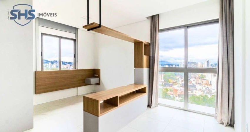 Apartamento com 1 dormitório para alugar, 35 m² por r$ 3.205,83/mês - victor konder - blumenau/sc