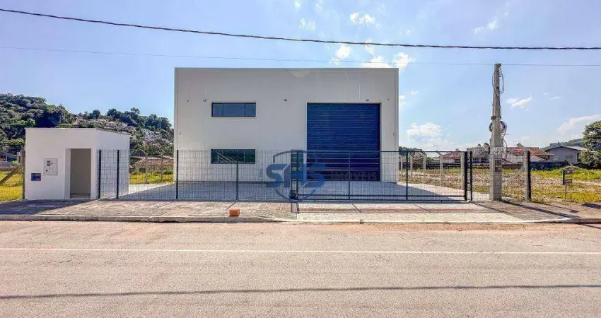 Galpão, 710 m² - venda por r$ 3.200.000,00 ou aluguel por r$ 18.200,01/mês - bela vista - gaspar/sc