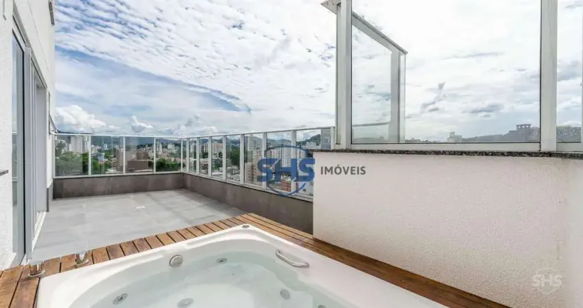 Apartamento com terraço e jacuzzi em andar alto no bairro Vila Nova