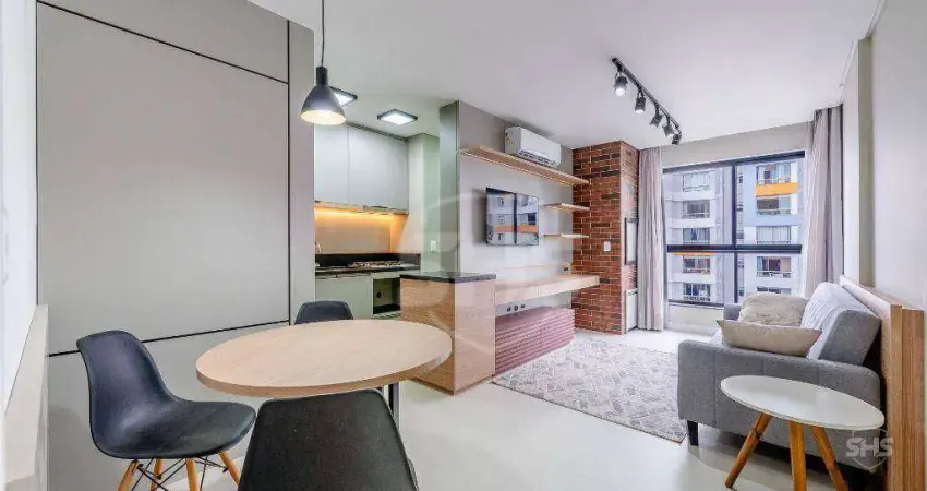 Apartamento com 1 dormitório para alugar, 43 m² por r$ 3.290,00/mês - itoupava seca - blumenau/sc