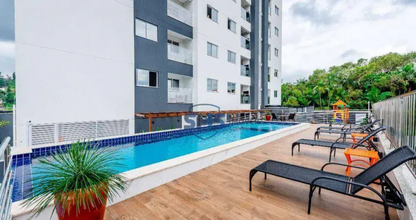 Apartamento com 2 dormitórios, 68 m² - venda por R$ 550.000,00 ou aluguel por R$ 3.635,00/mês - Água Verde - Blumenau/SC