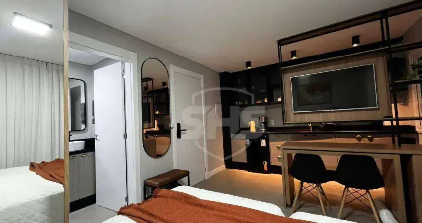 Apartamento com 1 dormitório para alugar, 27 m² por r$ 2.887,00/mês - velha - blumenau/sc