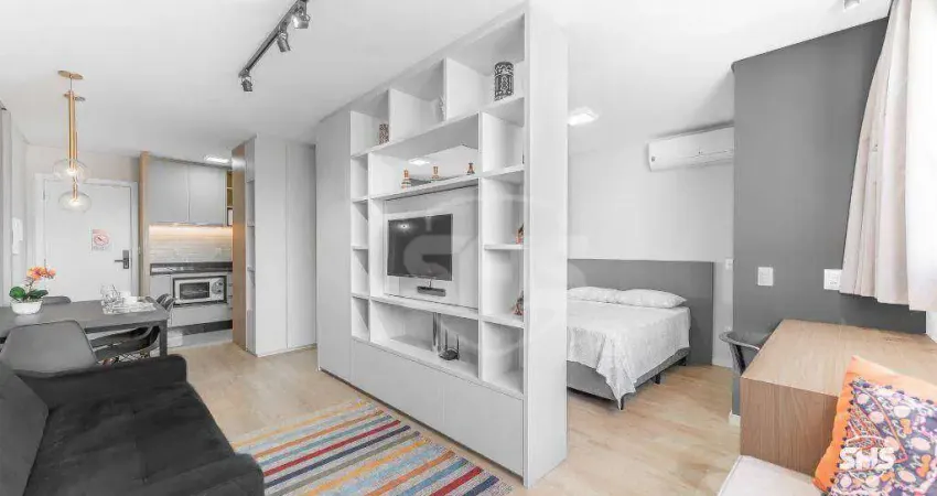 Apartamento com 1 dormitório para alugar, 47 m² por r$ 3.390,00/mês - velha - blumenau/sc