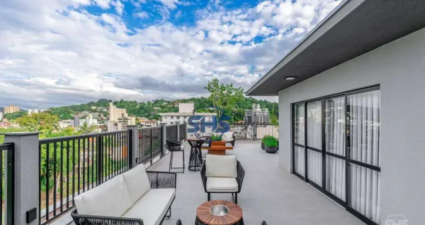 Apartamento com 1 dormitório, 30 m² - venda por r$ 350.000,00 ou aluguel por r$ 2.600,00/mês - centro - blumenau/sc