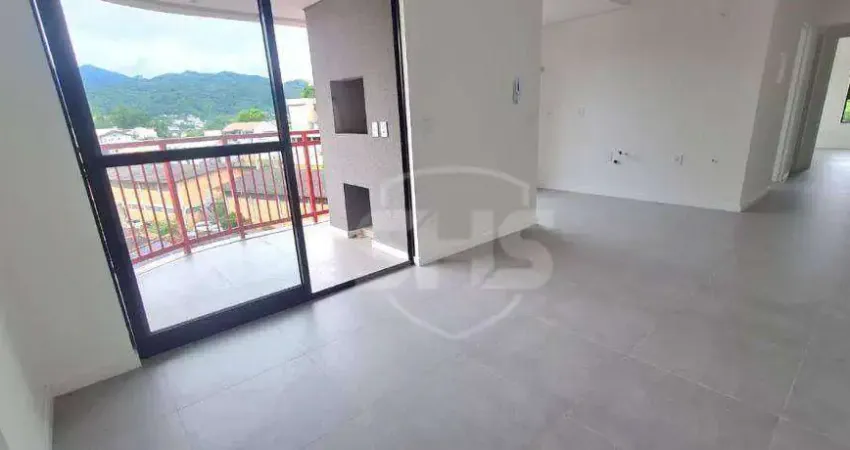 Apartamento com 2 dormitórios para alugar, 70 m² por r$ 2.570,00/mês - velha - blumenau/sc