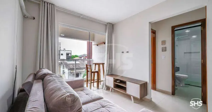 Apartamento com 2 dormitórios para alugar, 55 m² por r$ 2.100,01/mês - salto weissbach - blumenau/sc