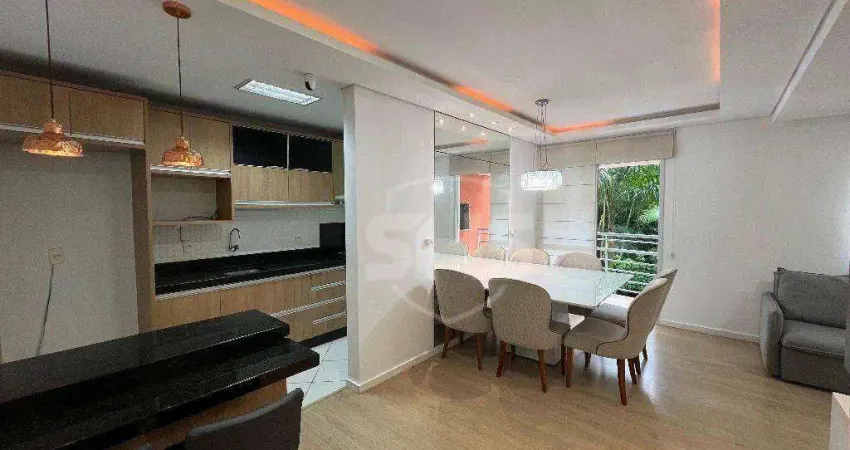 Apartamento com 2 dormitórios para alugar, 74 m² por r$ 3.020,00/mês - água verde - blumenau/sc