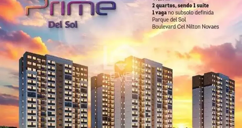 Apartamento 43,29m² | 2 quartos, sendo 1 suíte | 2 wcs | varanda