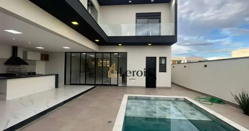 Casa com 3 dormitórios à venda, 330 m² por R$ 2.850.000,00 - Condomínio Dona Lucilla - Indaiatuba/SP