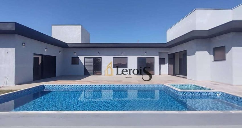 Casa com 3 dormitórios, 260 m² - venda por r$ 3.500.000,00 ou aluguel por r$ 16.000,00/mês - condomínio campos de santo antonio ii - itu/sp