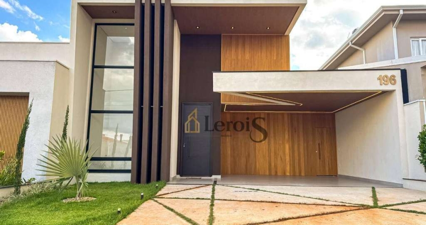 Casa com 3 dormitórios à venda, 195 m² por R$ 1.650.000,00 - Condomínio Evidências - Indaiatuba/SP