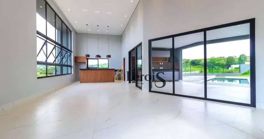 Casa com 3 dormitórios, 300 m² - venda por r$ 2.600.000,00 ou aluguel por r$ 22.000,00/mês - condomínio campos santo antonio ii - itu/sp