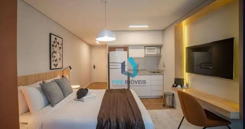 Studio com 1 dormitório à venda, 26 m² por r$ 450.000,00 - moema - são paulo/sp