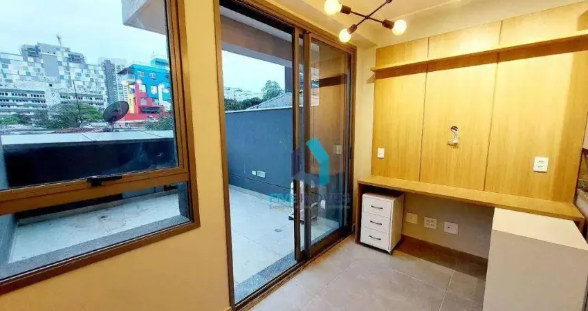 Studio com 1 dormitório à venda, 31 m² por r$ 355.000,00 - santo amaro - são paulo/sp