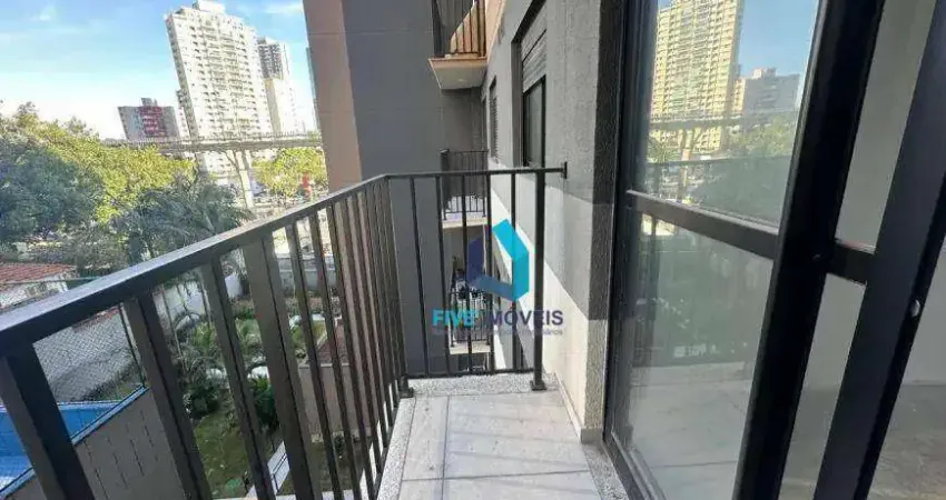 Apartamento com 1 dormitório à venda, 27 m² por r$ 375.000,00 - campo belo - são paulo/sp