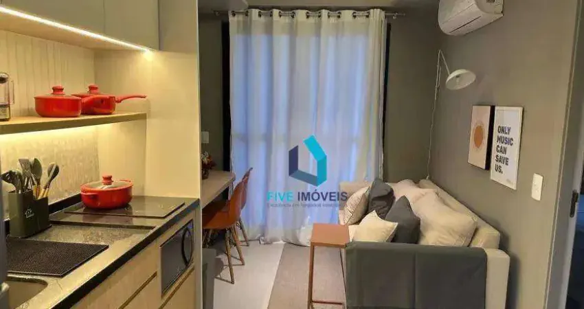 Apartamento com 1 dormitório à venda, 27 m² por r$ 465.000,00 - campo belo - são paulo/sp