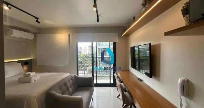 Apartamento com 1 dormitório para alugar, 29 m² por r$ 4.485,00/mês - indianópolis - são paulo/sp