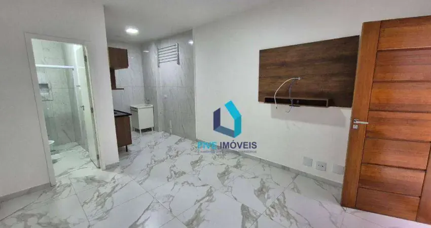 Apartamento com 1 dormitório para alugar, 25 m² por r$ 1.800/mês - interlagos - são paulo/sp