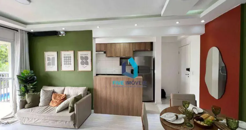 Apartamento com 2 dormitórios, 64 m² - venda por r$ 540.000,00 ou aluguel por r$ 4.169,00/mês - interlagos - são paulo/sp