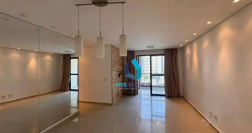 Apartamento com 3 dormitórios para alugar, 75 m² por R$ 4.500,00/mês - Interlagos - São Paulo/SP