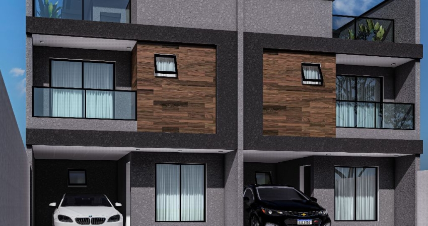 Sobrado Moderno com Terraço – 3 Quartos (1 Suíte) – 140 m² – Capão Raso _ Unidade 03