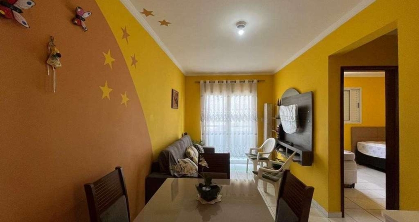 Apartamento com 1 quarto, Caiçara, Praia Grande - R$ 300 mil, Cod: 345