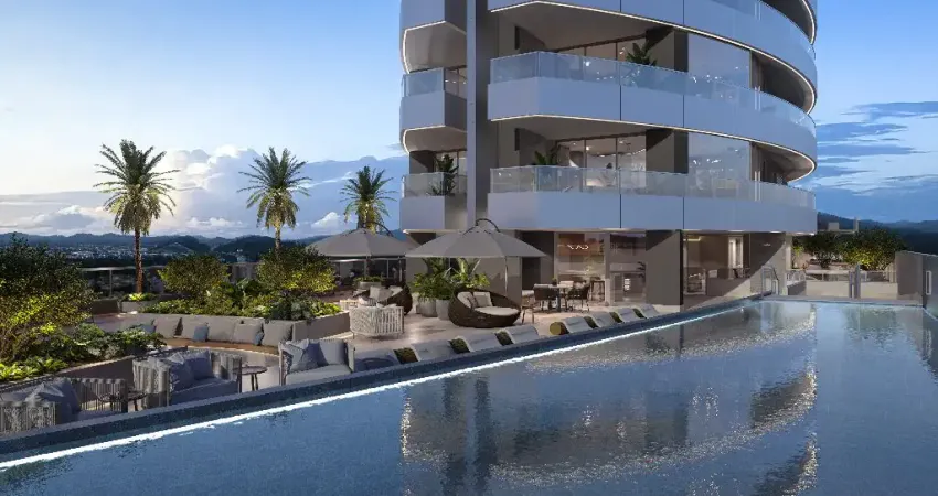 Apartamento luxuoso vista mar permanente com 3 suítes de 169 m² na praia do tabuleiro